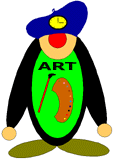 art cartoon penguin
